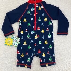 Little Me Rashguard Bathing Suit